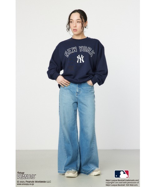 RODEO CROWNS WIDE BOWL(ロデオクラウンズワイドボウル)の「MLBxPEANUTSスウェットトップス(スウェット・レディース・ブラウン/ブルー/ネイビー・MEDIUM/LARGE)」の20枚目の写真