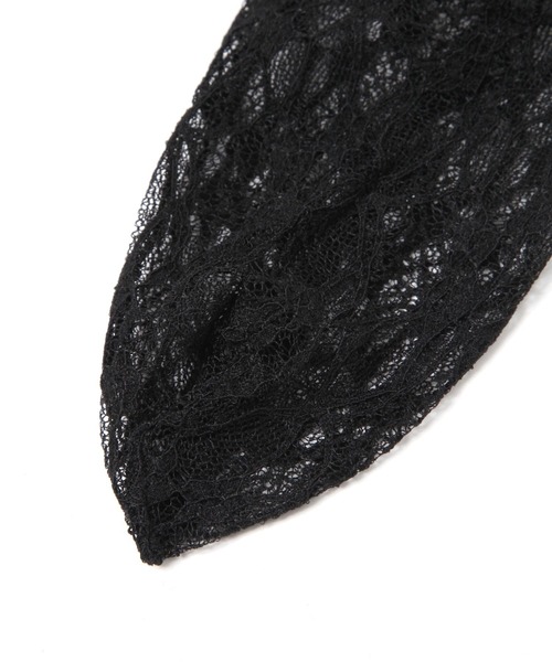 Heather(ヘザー)の「レースハイSOX 327688(ソックス/靴下・レディース・アイボリー/ブラック・ONE SIZE)」の7枚目の写真