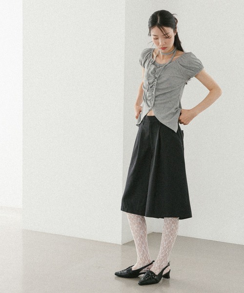 Heather(ヘザー)の「レースハイSOX 327688(ソックス/靴下・レディース・アイボリー/ブラック・ONE SIZE)」の12枚目の写真