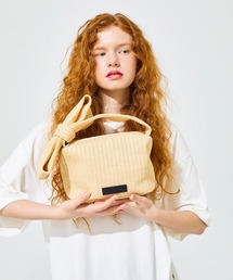 HELOYSE | RIBBON POUCH RAFFIA(ハンドバッグ)