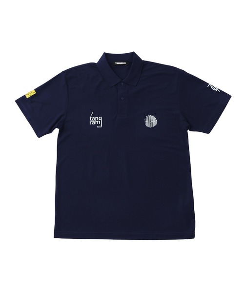 【TANGRAM × CLUBHAUS コラボ】ポロシャツ サイズL ネイビー セール】GRADATION LOGO POLO SHIRTS（ポロシャツ）｜TANGRAM