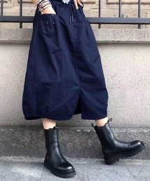 SallyLunn（サリーラン）の「【選べる5カラー/M～XLサイズ展開♪】裾ゴムAラインミディ丈スカート（スカート）」