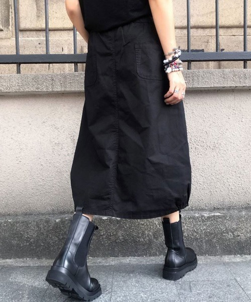 セール】裾ゴムAラインミディ丈スカート（スカート）｜SallyLunn