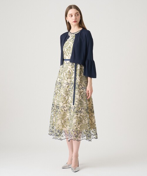 アートフラワーエンブロイダリーワンピース（ドレス）｜ANAYI（アナイ