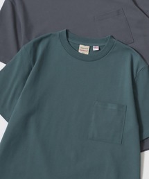 Goodwear/グッドウェア USAコットン 吸水速乾 接触冷感 無地 ポケット クルーネック 半袖Tシャツ/レディース メンズ