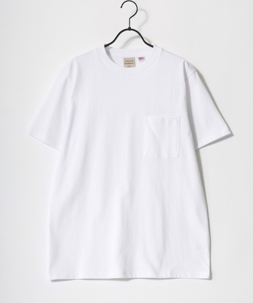 Goodwear（グッドウェア）の「Goodwear/グッドウェア USAコットン 吸水速乾 接触冷感 無地 ポケット クルーネック 半袖Tシャツ/レディース メンズ（Tシャツ/カットソー・メンズ・グレー/ブラック/ネイビー/グリーン/ホワイト・M/L/XL）」の11枚目の写真