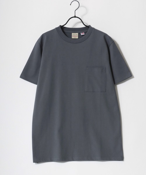 Goodwear（グッドウェア）の「Goodwear/グッドウェア USAコットン 吸水速乾 接触冷感 無地 ポケット クルーネック 半袖Tシャツ/レディース メンズ（Tシャツ/カットソー・メンズ・グレー/ブラック/ネイビー/グリーン/ホワイト・M/L/XL）」の13枚目の写真