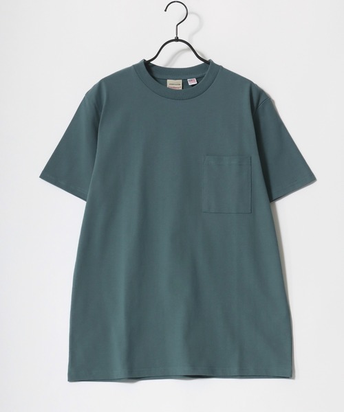 Goodwear（グッドウェア）の「Goodwear/グッドウェア USAコットン 吸水速乾 接触冷感 無地 ポケット クルーネック 半袖Tシャツ/レディース メンズ（Tシャツ/カットソー・メンズ・グレー/ブラック/ネイビー/グリーン/ホワイト・M/L/XL）」の14枚目の写真