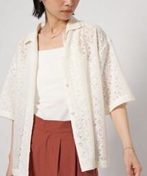 CITEN | ＜CITEN＞レースハーフスリーブシャツ(シャツ/ブラウス)