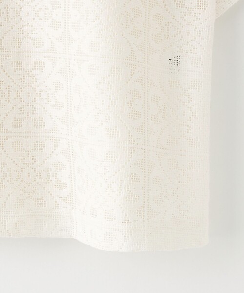 CITEN（シテン）の「＜CITEN＞レースハーフスリーブシャツ（シャツ/ブラウス・レディース・ブラック/オフホワイト・FREE）」の14枚目の写真