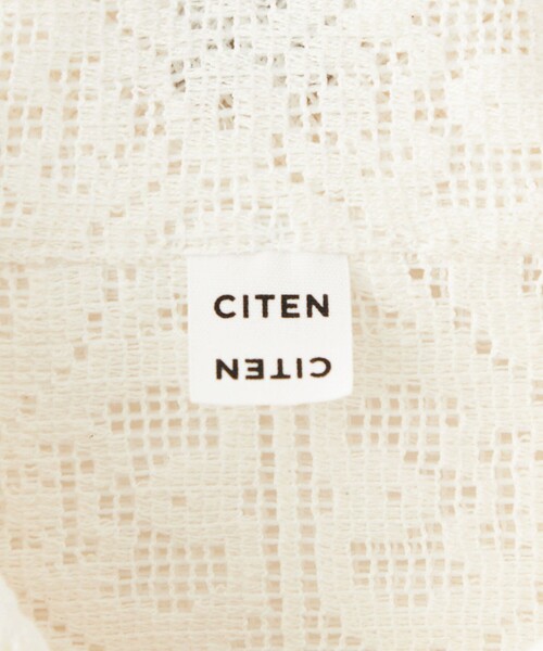 CITEN（シテン）の「＜CITEN＞レースハーフスリーブシャツ（シャツ/ブラウス・レディース・ブラック/オフホワイト・FREE）」の17枚目の写真