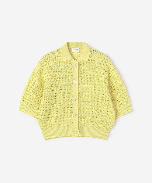 ADAWAS（アダワズ）の「ADAWAS | コットンニット ポロカーディガン WOMEN（カーディガン/ボレロ・レディース・イエロー/ホワイト系その他5/ブルー系その他5/オフホワイト・ONE）」の10枚目の写真