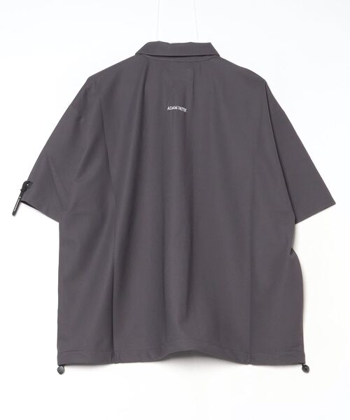 ポロシャツ ポロ 「ADAMPATEK/アダムパテック」ripple looose polo shirt/リップルルーズポロシャツ レディース ADAM PATEK ポロシャツ 「ADAMPATEK/アダムパテック」ripple
