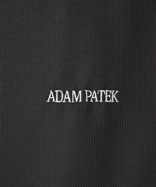 ADAM PATEK(アダムパテック)の「【ADAMPATEK/アダムパテック】ripple looose polo shirt/リップルルーズポロシャツ(ポロシャツ・メンズ・チャコールグレー/ブラック・1/2)」の8枚目の写真