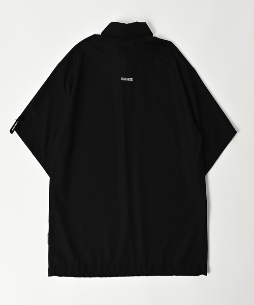 ADAM PATEK(アダムパテック)の「【ADAMPATEK/アダムパテック】ripple looose polo shirt/リップルルーズポロシャツ(ポロシャツ・メンズ・チャコールグレー/ブラック・1/2)」の9枚目の写真