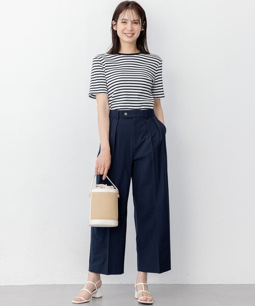 組曲(クミキョク)の「ベーシックリブ Tシャツ(Tシャツ/カットソー・レディース・ブラック系/ブラック系1/アイボリー系・2/3)」の22枚目の写真
