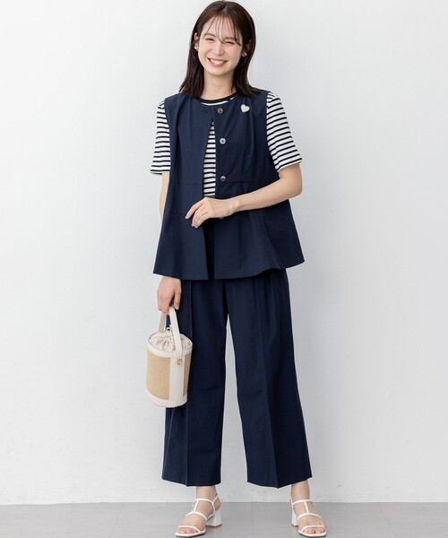 組曲(クミキョク)の「ベーシックリブ Tシャツ(Tシャツ/カットソー・レディース・ブラック系/ブラック系1/アイボリー系・2/3)」の21枚目の写真