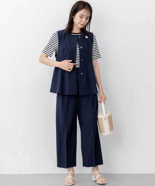 組曲(クミキョク)の「ベーシックリブ Tシャツ(Tシャツ/カットソー・レディース・ブラック系/ブラック系1/アイボリー系・2/3)」の20枚目の写真