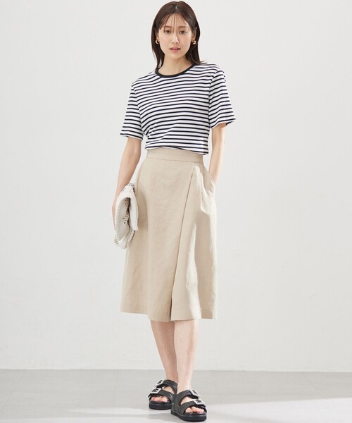 組曲(クミキョク)の「ベーシックリブ Tシャツ(Tシャツ/カットソー・レディース・ブラック系/ブラック系1/アイボリー系・2/3)」の15枚目の写真