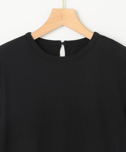 組曲(クミキョク)の「ベーシックリブ Tシャツ(Tシャツ/カットソー・レディース・ブラック系/ブラック系1/アイボリー系・2/3)」の9枚目の写真