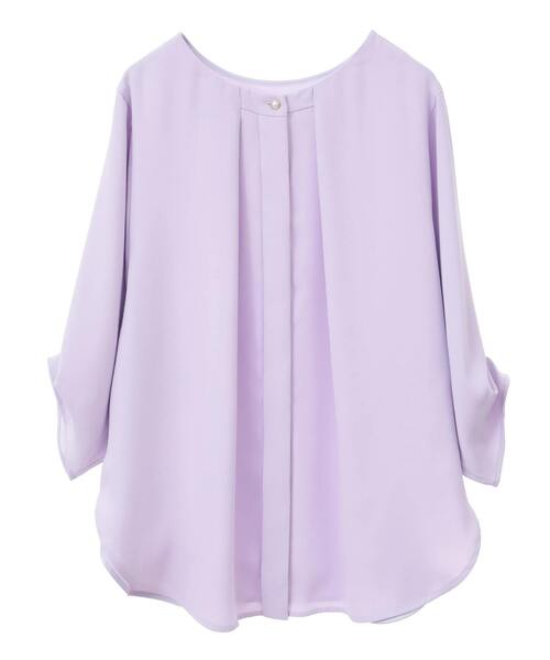 Tiara(ティアラ)の「《WEB限定カラーあり》2wayドルマンスリーブブラウス(シャツ/ブラウス・レディース・サックスブルー/ホワイト/ラベンダー/アイボリー/グレイッシュベージュ/ブラック・FREE)」の21枚目の写真