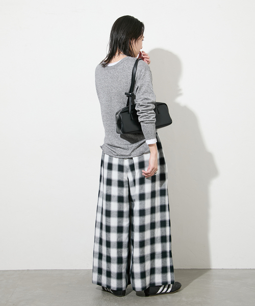 JOURNAL STANDARD(ジャーナルスタンダード)の「【洗える】レーヨン麻タックワイドキュロット(その他パンツ・レディース・ブラックミックス/ブラック系その他/ブラック・36/38)」の17枚目の写真