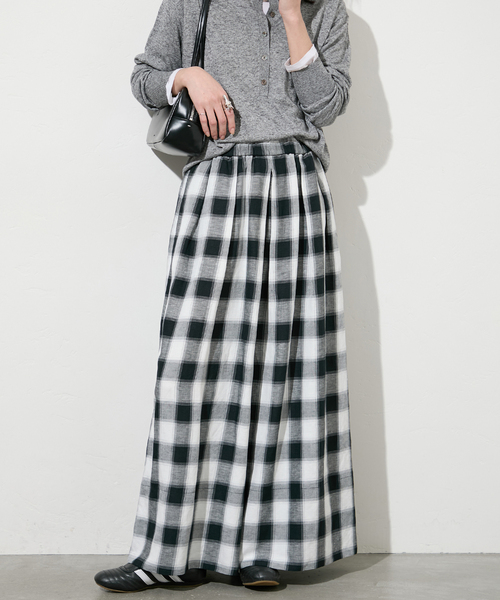 JOURNAL STANDARD(ジャーナルスタンダード)の「【洗える】レーヨン麻タックワイドキュロット(その他パンツ・レディース・ブラックミックス/ブラック系その他/ブラック・36/38)」の15枚目の写真