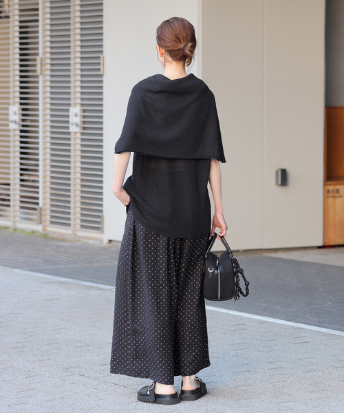 JOURNAL STANDARD(ジャーナルスタンダード)の「【洗える】レーヨン麻タックワイドキュロット(その他パンツ・レディース・ブラックミックス/ブラック系その他/ブラック・36/38)」の11枚目の写真