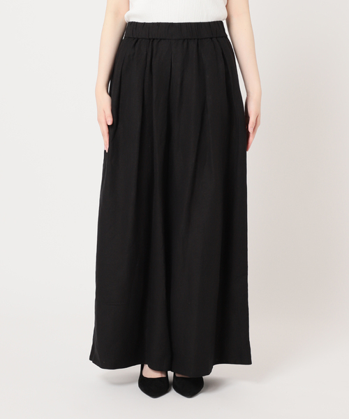 JOURNAL STANDARD(ジャーナルスタンダード)の「【洗える】レーヨン麻タックワイドキュロット(その他パンツ・レディース・ブラックミックス/ブラック系その他/ブラック・36/38)」の7枚目の写真