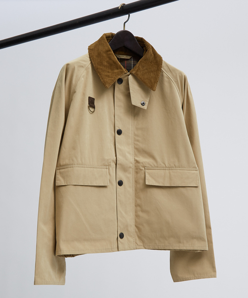 Barbour(バブアー)の「【BARBOUR / バブアー】SPEY スペイ / ピーチスキン コットン / ショートブルゾン(ブルゾン・メンズ・ブラック/ベージュ・50/46/48)」の3枚目の写真