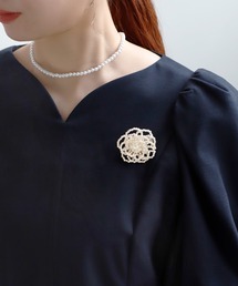 ANEMONE（アネモネ）の「パールフラワーブローチ（ブローチ/コサージュ）」