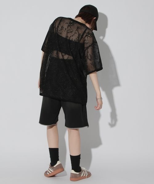 Anui（アニュイ）の「【UNISEX】フラワージャガードスポンジプルオーバー（Tシャツ/カットソー・レディース・ブラック/ブラウン・MEDIUM）」の10枚目の写真