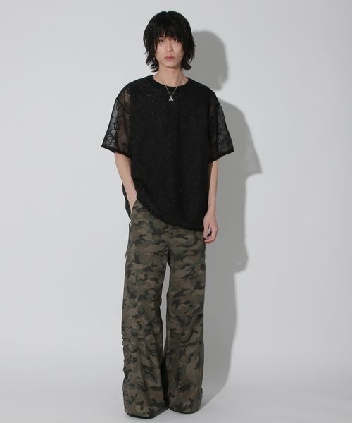 Anui（アニュイ）の「【UNISEX】フラワージャガードスポンジプルオーバー（Tシャツ/カットソー・レディース・ブラック/ブラウン・MEDIUM）」の13枚目の写真