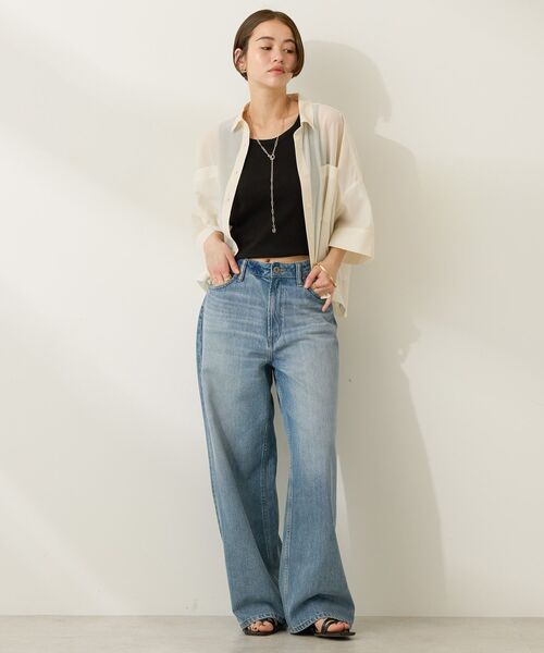 AMERICAN HOLIC（アメリカンホリック）の「抗菌防臭テレコタンクトップ（タンクトップ・レディース・モカ/グレイッシュベージュ/ブラック/アイボリー・M/L）」の12枚目の写真