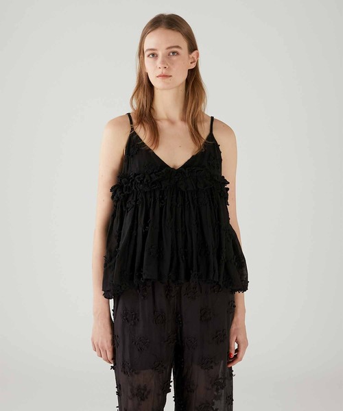 crinkle crinkle crinkle】3D embroidery camisole/3D刺繍