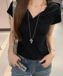 almo | 【LAMPOON】スキッパーフードTシャツ(Tシャツ/カットソー)