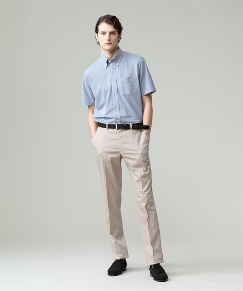 J.PRESS(ジェイプレス)の「【ストレッチ】シャドウ千鳥ストレッチ ステムテーパードパンツ(その他パンツ・メンズ・ネイビー系/ベージュ系/グレー系・74/78/82/86/90/94)」の4枚目の写真