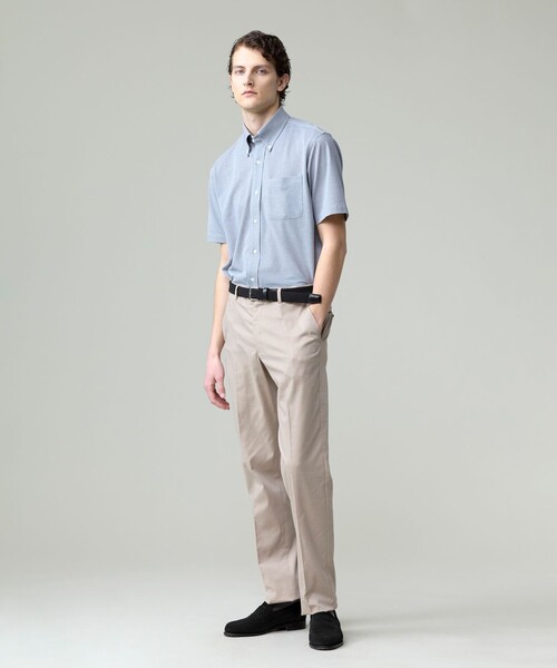 J.PRESS(ジェイプレス)の「【ストレッチ】シャドウ千鳥ストレッチ ステムテーパードパンツ(その他パンツ・メンズ・ネイビー系/ベージュ系/グレー系・74/78/82/86/90/94)」の5枚目の写真
