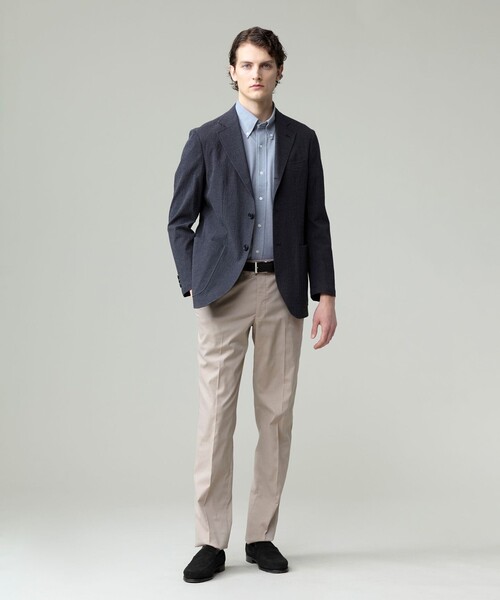 J.PRESS(ジェイプレス)の「【ストレッチ】シャドウ千鳥ストレッチ ステムテーパードパンツ(その他パンツ・メンズ・ネイビー系/ベージュ系/グレー系・74/78/82/86/90/94)」の6枚目の写真
