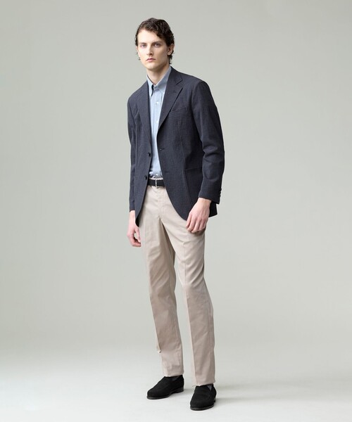 J.PRESS(ジェイプレス)の「【ストレッチ】シャドウ千鳥ストレッチ ステムテーパードパンツ(その他パンツ・メンズ・ネイビー系/ベージュ系/グレー系・74/78/82/86/90/94)」の7枚目の写真