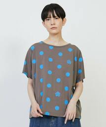 フラボア ドット シアー Tシャツ 半袖カットソー FRAPBOIS - フラボア ドット シアー Tシャツ 半袖カットソーの