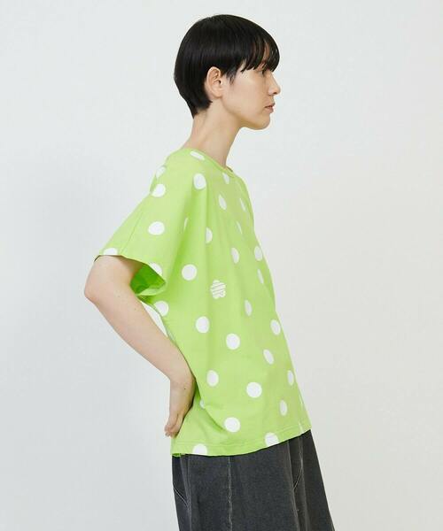 フラボア ドット シアー Tシャツ 半袖カットソー FRAPBOIS（フラボア）の「ドットTシャツ（Tシャツ/カットソー