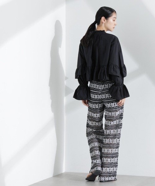 sara mallika（サラ マリカ）の「Sara mallika/COTTON BORDER LACE PANTS（その他パンツ・レディース・ブラック・M）」の8枚目の写真
