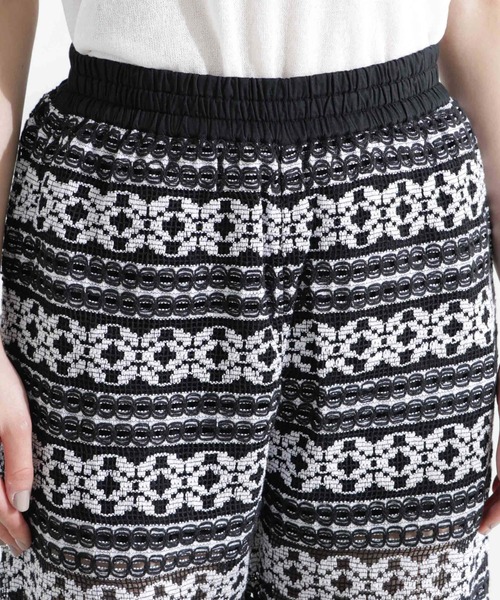 sara mallika（サラ マリカ）の「Sara mallika/COTTON BORDER LACE PANTS（その他パンツ・レディース・ブラック・M）」の12枚目の写真