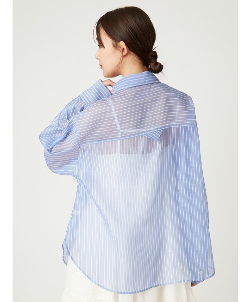 フレイアイディー2025 オーガンジーシアーシャツ ストライプ　FREE FRAY I.D｜オーガンジーシアーシャツ | Rakuten Fashion(楽天