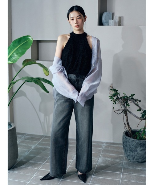 フレイアイディー　オーガンジーシアーシャツ セール】オーガンジーシアーシャツ（シャツ/ブラウス）｜FRAY