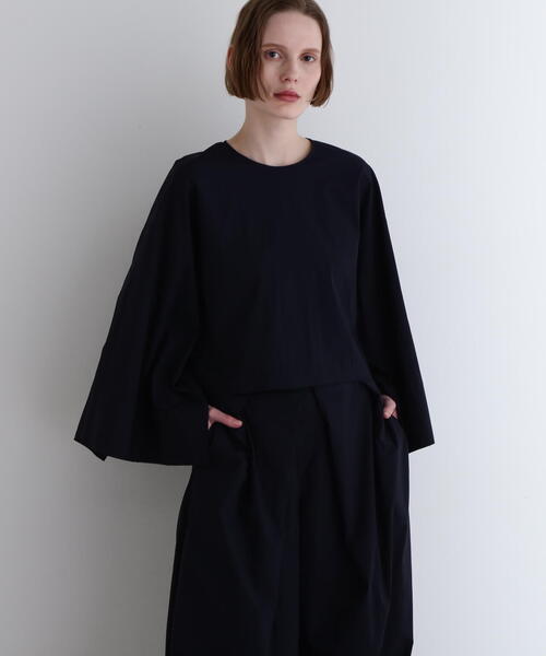 ルフィル　LE PHIL 長袖シャツ　ブラウス 黒　ブラック　2023 LE PHIL｜ルフィルのシャツ/ブラウス（ブラック/黒色系）通販