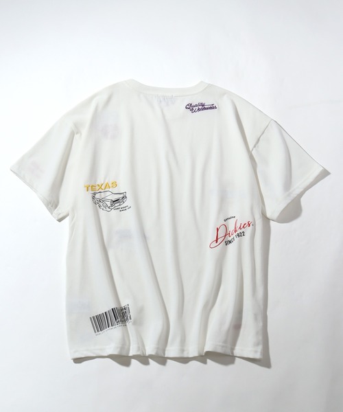 Dickies(ディッキーズ)の「【GENUINE DICKIES/ジェニュインディッキーズ】ランダムロゴ 半袖 デザインTシャツ(Tシャツ/カットソー・レディース・ブルーグレー/オフホワイト/杢グレー・M/L)」の5枚目の写真