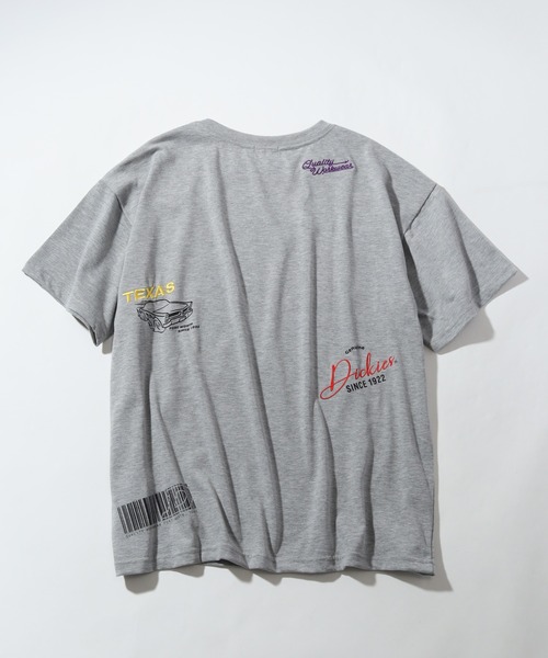 Dickies(ディッキーズ)の「【GENUINE DICKIES/ジェニュインディッキーズ】ランダムロゴ 半袖 デザインTシャツ(Tシャツ/カットソー・レディース・ブルーグレー/オフホワイト/杢グレー・M/L)」の13枚目の写真