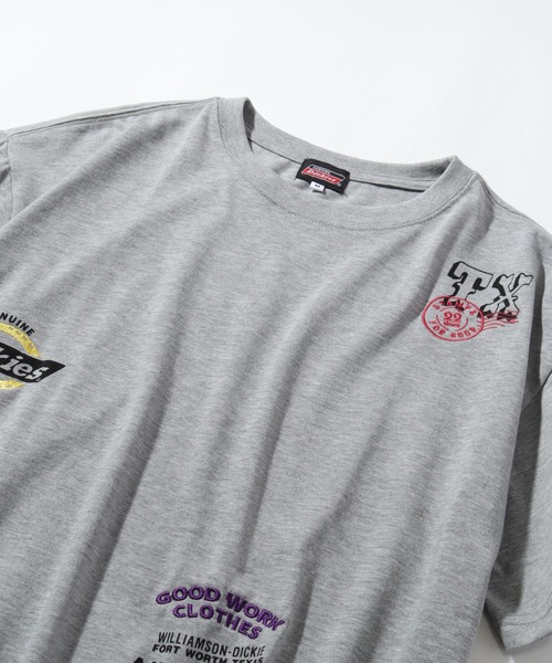 Dickies(ディッキーズ)の「【GENUINE DICKIES/ジェニュインディッキーズ】ランダムロゴ 半袖 デザインTシャツ(Tシャツ/カットソー・レディース・ブルーグレー/オフホワイト/杢グレー・M/L)」の16枚目の写真